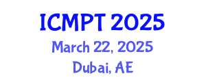 International Conference on Mycotoxins, Phycotoxins and Toxicology (ICMPT) March 22, 2025 - Dubai, United Arab Emirates