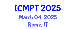 International Conference on Mycotoxins, Phycotoxins and Toxicology (ICMPT) March 04, 2025 - Rome, Italy