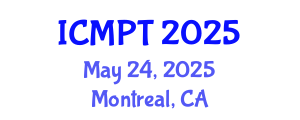 International Conference on Mycotoxins, Phycotoxins and Toxicology (ICMPT) May 24, 2025 - Montreal, Canada