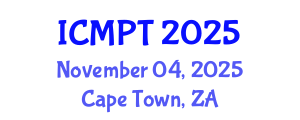 International Conference on Mycotoxins, Phycotoxins and Toxicology (ICMPT) November 04, 2025 - Cape Town, South Africa