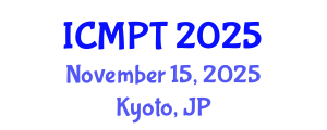 International Conference on Mycotoxins, Phycotoxins and Toxicology (ICMPT) November 15, 2025 - Kyoto, Japan