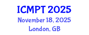 International Conference on Mycotoxins, Phycotoxins and Toxicology (ICMPT) November 18, 2025 - London, United Kingdom
