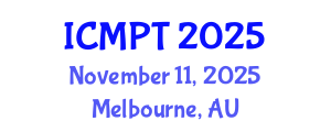 International Conference on Mycotoxins, Phycotoxins and Toxicology (ICMPT) November 11, 2025 - Melbourne, Australia