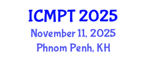 International Conference on Mycotoxins, Phycotoxins and Toxicology (ICMPT) November 11, 2025 - Phnom Penh, Cambodia