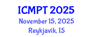 International Conference on Mycotoxins, Phycotoxins and Toxicology (ICMPT) November 15, 2025 - Reykjavik, Iceland