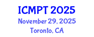 International Conference on Mycotoxins, Phycotoxins and Toxicology (ICMPT) November 29, 2025 - Toronto, Canada