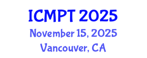 International Conference on Mycotoxins, Phycotoxins and Toxicology (ICMPT) November 15, 2025 - Vancouver, Canada