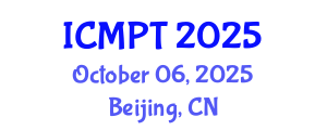 International Conference on Mycotoxins, Phycotoxins and Toxicology (ICMPT) October 06, 2025 - Beijing, China