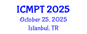 International Conference on Mycotoxins, Phycotoxins and Toxicology (ICMPT) October 25, 2025 - Istanbul, Turkey