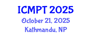 International Conference on Mycotoxins, Phycotoxins and Toxicology (ICMPT) October 21, 2025 - Kathmandu, Nepal