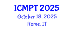 International Conference on Mycotoxins, Phycotoxins and Toxicology (ICMPT) October 18, 2025 - Rome, Italy