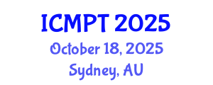 International Conference on Mycotoxins, Phycotoxins and Toxicology (ICMPT) October 18, 2025 - Sydney, Australia