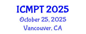 International Conference on Mycotoxins, Phycotoxins and Toxicology (ICMPT) October 25, 2025 - Vancouver, Canada
