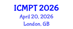 International Conference on Mycotoxins, Phycotoxins and Toxicology (ICMPT) April 20, 2026 - London, United Kingdom International Conference on Mycotoxins, Phycotoxins and Toxicology (ICMPT) April 20, 2026 - London, United Kingdom