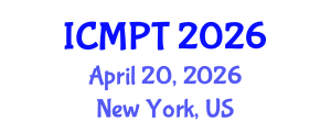International Conference on Mycotoxins, Phycotoxins and Toxicology (ICMPT) April 20, 2026 - New York, United States International Conference on Mycotoxins, Phycotoxins and Toxicology (ICMPT) April 20, 2026 - New York, United States