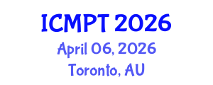 International Conference on Mycotoxins, Phycotoxins and Toxicology (ICMPT) April 06, 2026 - Toronto, Australia International Conference on Mycotoxins, Phycotoxins and Toxicology (ICMPT) April 06, 2026 - Toronto, Australia
