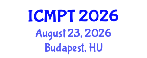 International Conference on Mycotoxins, Phycotoxins and Toxicology (ICMPT) August 23, 2026 - Budapest, Hungary International Conference on Mycotoxins, Phycotoxins and Toxicology (ICMPT) August 23, 2026 - Budapest, Hungary