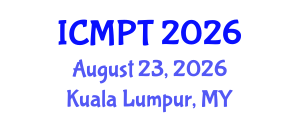 International Conference on Mycotoxins, Phycotoxins and Toxicology (ICMPT) August 23, 2026 - Kuala Lumpur, Malaysia International Conference on Mycotoxins, Phycotoxins and Toxicology (ICMPT) August 23, 2026 - Kuala Lumpur, Malaysia