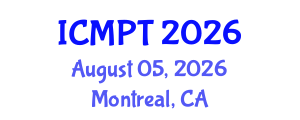 International Conference on Mycotoxins, Phycotoxins and Toxicology (ICMPT) August 05, 2026 - Montreal, Canada International Conference on Mycotoxins, Phycotoxins and Toxicology (ICMPT) August 05, 2026 - Montreal, Canada