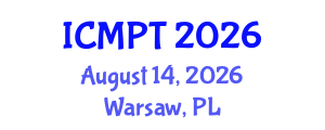 International Conference on Mycotoxins, Phycotoxins and Toxicology (ICMPT) August 14, 2026 - Warsaw, Poland International Conference on Mycotoxins, Phycotoxins and Toxicology (ICMPT) August 14, 2026 - Warsaw, Poland