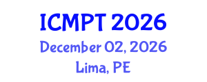 International Conference on Mycotoxins, Phycotoxins and Toxicology (ICMPT) December 02, 2026 - Lima, Peru International Conference on Mycotoxins, Phycotoxins and Toxicology (ICMPT) December 02, 2026 - Lima, Peru