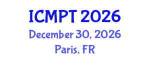 International Conference on Mycotoxins, Phycotoxins and Toxicology (ICMPT) December 30, 2026 - Paris, France International Conference on Mycotoxins, Phycotoxins and Toxicology (ICMPT) December 30, 2026 - Paris, France