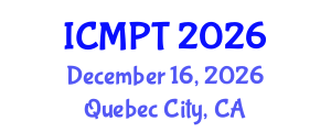 International Conference on Mycotoxins, Phycotoxins and Toxicology (ICMPT) December 16, 2026 - Quebec City, Canada International Conference on Mycotoxins, Phycotoxins and Toxicology (ICMPT) December 16, 2026 - Quebec City, Canada