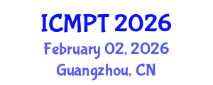 International Conference on Mycotoxins, Phycotoxins and Toxicology (ICMPT) February 02, 2026 - Guangzhou, China International Conference on Mycotoxins, Phycotoxins and Toxicology (ICMPT) February 02, 2026 - Guangzhou, China