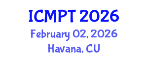 International Conference on Mycotoxins, Phycotoxins and Toxicology (ICMPT) February 02, 2026 - Havana, Cuba International Conference on Mycotoxins, Phycotoxins and Toxicology (ICMPT) February 02, 2026 - Havana, Cuba