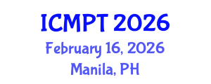 International Conference on Mycotoxins, Phycotoxins and Toxicology (ICMPT) February 16, 2026 - Manila, Philippines