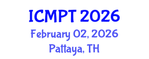 International Conference on Mycotoxins, Phycotoxins and Toxicology (ICMPT) February 02, 2026 - Pattaya, Thailand International Conference on Mycotoxins, Phycotoxins and Toxicology (ICMPT) February 02, 2026 - Pattaya, Thailand