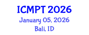 International Conference on Mycotoxins, Phycotoxins and Toxicology (ICMPT) January 05, 2026 - Bali, Indonesia International Conference on Mycotoxins, Phycotoxins and Toxicology (ICMPT) January 05, 2026 - Bali, Indonesia