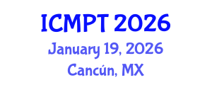 International Conference on Mycotoxins, Phycotoxins and Toxicology (ICMPT) January 19, 2026 - Cancún, Mexico International Conference on Mycotoxins, Phycotoxins and Toxicology (ICMPT) January 19, 2026 - Cancún, Mexico