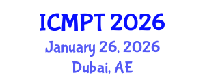 International Conference on Mycotoxins, Phycotoxins and Toxicology (ICMPT) January 26, 2026 - Dubai, United Arab Emirates International Conference on Mycotoxins, Phycotoxins and Toxicology (ICMPT) January 26, 2026 - Dubai, United Arab Emirates