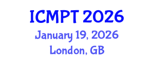 International Conference on Mycotoxins, Phycotoxins and Toxicology (ICMPT) January 19, 2026 - London, United Kingdom International Conference on Mycotoxins, Phycotoxins and Toxicology (ICMPT) January 19, 2026 - London, United Kingdom
