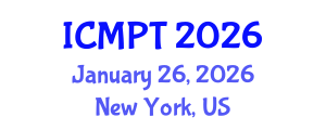 International Conference on Mycotoxins, Phycotoxins and Toxicology (ICMPT) January 26, 2026 - New York, United States International Conference on Mycotoxins, Phycotoxins and Toxicology (ICMPT) January 26, 2026 - New York, United States
