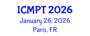 International Conference on Mycotoxins, Phycotoxins and Toxicology (ICMPT) January 26, 2026 - Paris, France International Conference on Mycotoxins, Phycotoxins and Toxicology (ICMPT) January 26, 2026 - Paris, France