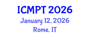International Conference on Mycotoxins, Phycotoxins and Toxicology (ICMPT) January 12, 2026 - Rome, Italy