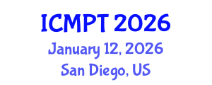 International Conference on Mycotoxins, Phycotoxins and Toxicology (ICMPT) January 12, 2026 - San Diego, United States International Conference on Mycotoxins, Phycotoxins and Toxicology (ICMPT) January 12, 2026 - San Diego, United States