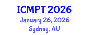 International Conference on Mycotoxins, Phycotoxins and Toxicology (ICMPT) January 26, 2026 - Sydney, Australia International Conference on Mycotoxins, Phycotoxins and Toxicology (ICMPT) January 26, 2026 - Sydney, Australia