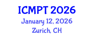 International Conference on Mycotoxins, Phycotoxins and Toxicology (ICMPT) January 12, 2026 - Zurich, Switzerland International Conference on Mycotoxins, Phycotoxins and Toxicology (ICMPT) January 12, 2026 - Zurich, Switzerland