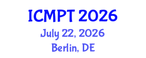 International Conference on Mycotoxins, Phycotoxins and Toxicology (ICMPT) July 22, 2026 - Berlin, Germany International Conference on Mycotoxins, Phycotoxins and Toxicology (ICMPT) July 22, 2026 - Berlin, Germany