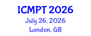 International Conference on Mycotoxins, Phycotoxins and Toxicology (ICMPT) July 26, 2026 - London, United Kingdom International Conference on Mycotoxins, Phycotoxins and Toxicology (ICMPT) July 26, 2026 - London, United Kingdom