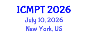 International Conference on Mycotoxins, Phycotoxins and Toxicology (ICMPT) July 10, 2026 - New York, United States International Conference on Mycotoxins, Phycotoxins and Toxicology (ICMPT) July 10, 2026 - New York, United States