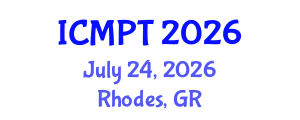 International Conference on Mycotoxins, Phycotoxins and Toxicology (ICMPT) July 24, 2026 - Rhodes, Greece