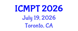 International Conference on Mycotoxins, Phycotoxins and Toxicology (ICMPT) July 19, 2026 - Toronto, Canada International Conference on Mycotoxins, Phycotoxins and Toxicology (ICMPT) July 19, 2026 - Toronto, Canada