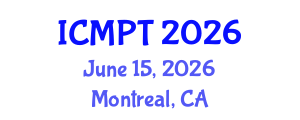 International Conference on Mycotoxins, Phycotoxins and Toxicology (ICMPT) June 15, 2026 - Montreal, Canada International Conference on Mycotoxins, Phycotoxins and Toxicology (ICMPT) June 15, 2026 - Montreal, Canada