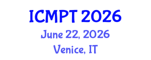 International Conference on Mycotoxins, Phycotoxins and Toxicology (ICMPT) June 22, 2026 - Venice, Italy International Conference on Mycotoxins, Phycotoxins and Toxicology (ICMPT) June 22, 2026 - Venice, Italy