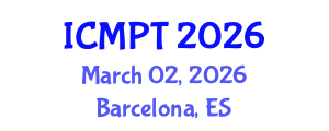 International Conference on Mycotoxins, Phycotoxins and Toxicology (ICMPT) March 02, 2026 - Barcelona, Spain International Conference on Mycotoxins, Phycotoxins and Toxicology (ICMPT) March 02, 2026 - Barcelona, Spain