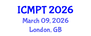 International Conference on Mycotoxins, Phycotoxins and Toxicology (ICMPT) March 09, 2026 - London, United Kingdom International Conference on Mycotoxins, Phycotoxins and Toxicology (ICMPT) March 09, 2026 - London, United Kingdom